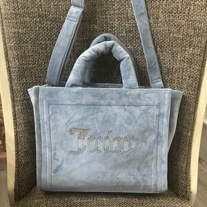 Juicy Couture Blue Velour Tote